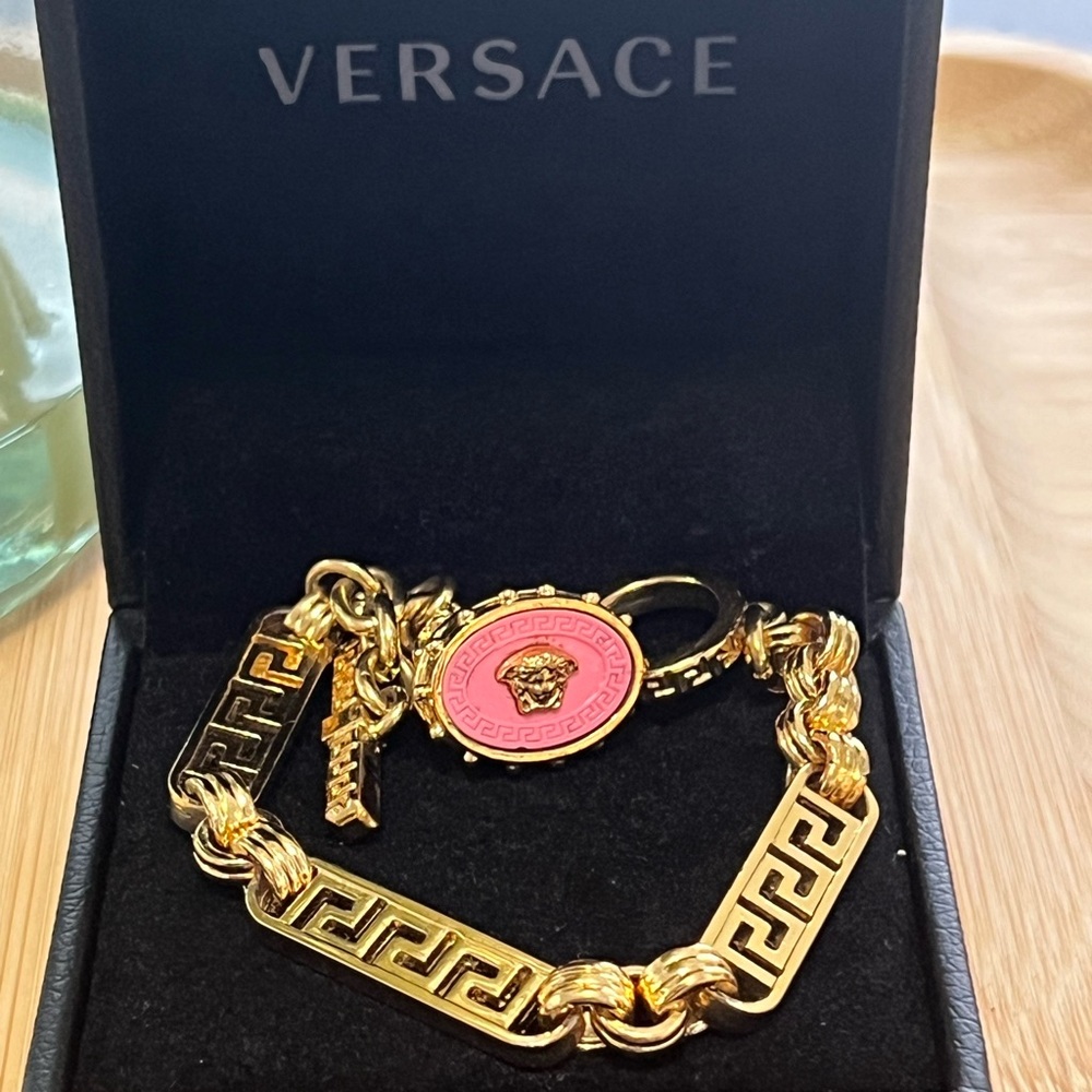 Versace Greca Bracelet Gold Plated with COA